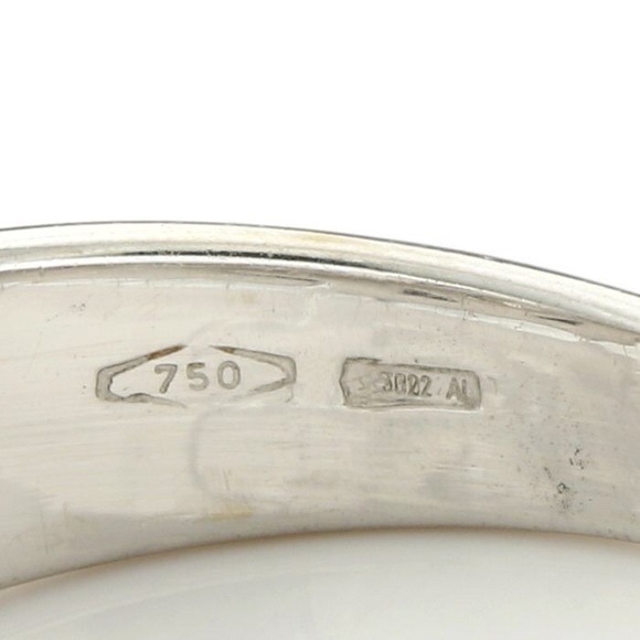 BVLGARI 18k white gold .45 carat diamond ring - Picture 4 of 5